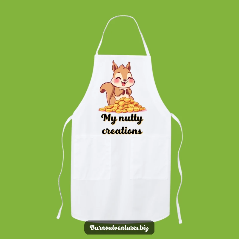 Funny Squirrel Token Tally Apron: Kitchen Fun for the Enthusiastic Collector
