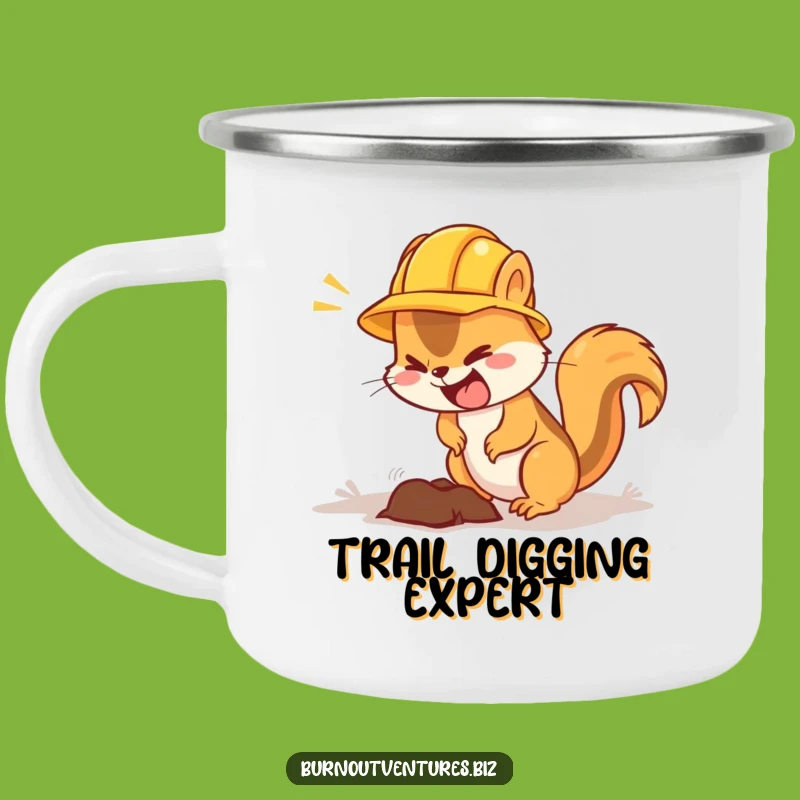 Funny Squirrel Construction Camping Mug - Busy Worker Animal Gift