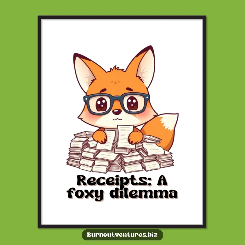 Funny Free Printable Wall Art: Overwhelmed Fox, Hilarious Downloadable Decor for Your Office