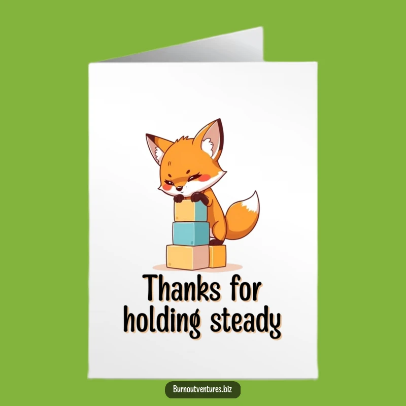 Free Printable Thank You Fox Card - Amusing Downloadable for Showing Appreciation