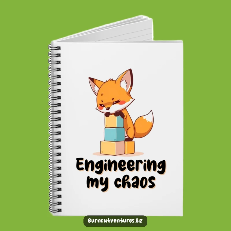 Funny Fox Balancing Notebook: Plan Your Projects with Ambitious Flair