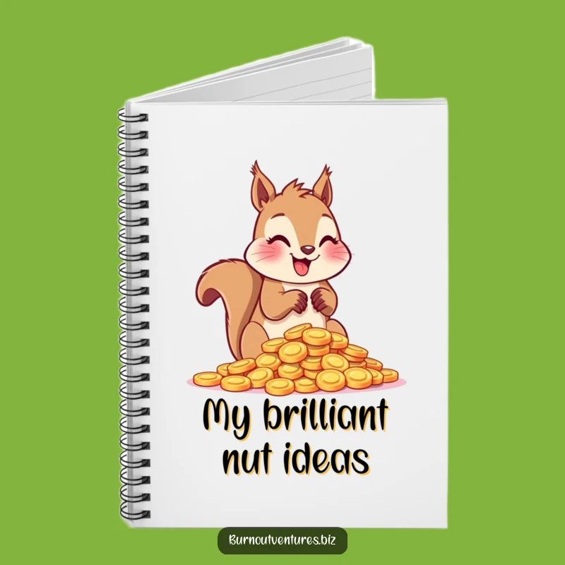 Funny Squirrel Token Log Notebook: Enthusiastic Collector's Journal