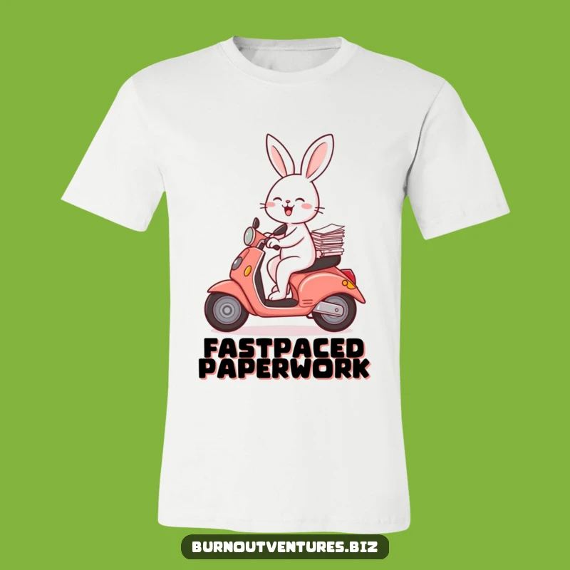 Funny Rabbit Scooter T-Shirt: Hilarious Gift for the Agile Achiever